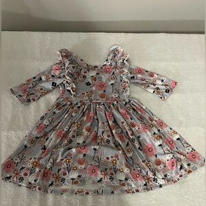 Sky Poppy ruffle‎ twirl dress size 4t